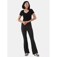 thumbnail image 5 of No Boundaries Flare Pants and 2-Pack, Women's and Women’s Plus, 5 of 5