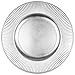 thumbnail image 3 of Koyal Wholesale Ribbed Charger Plates, 4-Pack French Style Decor, Ornate Charger Plates, Rustic Farm Table Decor (Silver), 3 of 4