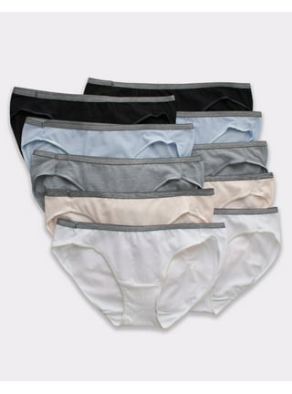 Hanes Girls' Cotton Bikini Underwear, 10-Pack Assorted 1 6 