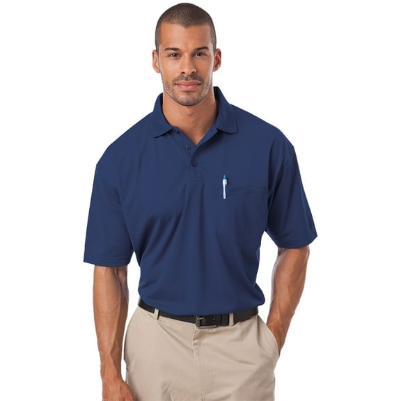 BlueGeneration Adult Il-50 Pocketed Polo - Navy 5 Extra Large Solid