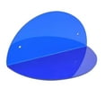thumbnail image 2 of Abbracc Acrylic Small Floating Shelf Modern Half Round Display Stand Acrylic Wall Shelf Blue, 2 of 9