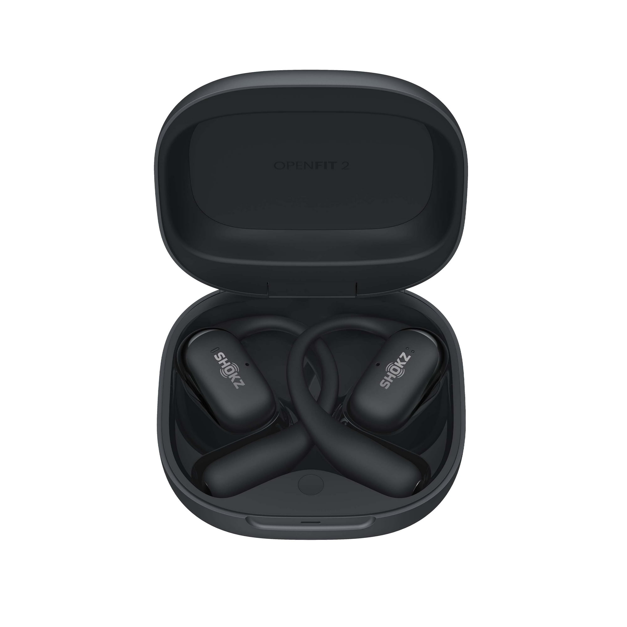 SHOKZ OPENFIT 2 ブラック Shokz OpenFit 2 - Open-Ear Wireless Bluetooth Headphones - Black
