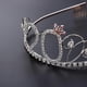 thumbnail image 3 of Tiara With H Comb Rhinest Silver For Women And Rats With, 3 of 4