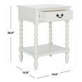 thumbnail image 4 of SAFAVIEH Athena Solid 1 Drawer Accent Table, Distressed White, 4 of 13