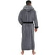 thumbnail image 5 of Bata de hombre con capucha de manga larga y tirantes de color block para el hogar, bata de baño de terciopelo, pijama, bata de dormir, blusa para hombre, 5 of 5