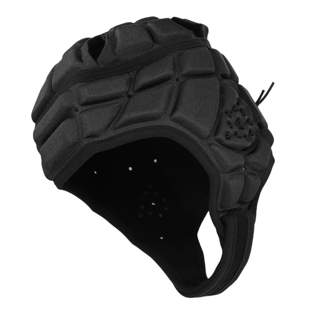 Casque Coquille Souple pour Jeunes Soccer Rugby Soccer, avec Éponge EVA, pour Protection de la Tête Enfants Adultes, Casque de Rugby, Design Ventilé, Sangle Réglable, Adapté à Divers