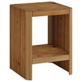 thumbnail image 4 of GVN 2-Tier Solid Wood Small Side Table with Open Storage Shelf, Sofa Side Table for Living Room, Bedroom, Small Spaces, Easy Assembly, Natural Wood, 4 of 4
