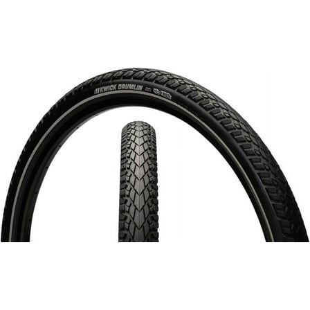Kenda Kwick Drumlin Tire - 27.5 x 1.75, Clincher, Wire, Black/Reflective, 60tpi