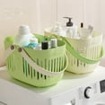 thumbnail image 7 of SLYNSHome Bath Basket Plastic Shower Caddy with Wet Dry Separation,Breathable & Durable for Bathroom Dorm Storage - White, 7 of 7