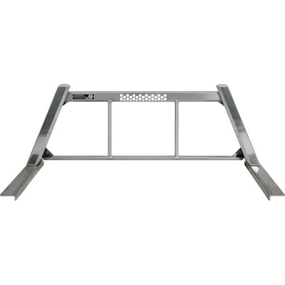 Highway Products 4030-058 HWP4030-058 OPEN POST HEADACHE RACK WITH TANK BRITE UPRIGHTS SMOOTH ALUMINUM CENTER SIZE 5
