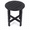 Black + HDPE + American Design + Casual + Classic+2, variant on YANGXUN Black Round All-Weather Outdoor Patio Side Table Classic American Casual Compact End Table for Balcony Poolside Porch Garden