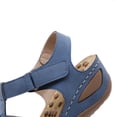 thumbnail image 6 of Qiaocaity Womens Summer Sandals with Arch Support Casual Comfortable Wedge Sandals Shoes Blue Size 6.5, 6 of 6