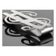 thumbnail image 2 of Clips para billetera de dinero de acero inoxidable, Clips para billetes con forma de signo de dólar, soporte de crédito para carpeta de dinero de Metal (5 piezas de plata, 2 of 5