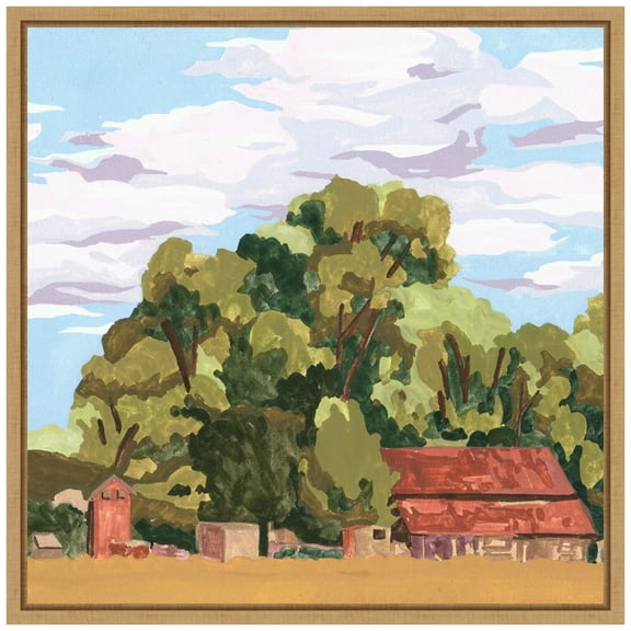 Amanti Art House in Village II Framed Canvas Wall Art Print