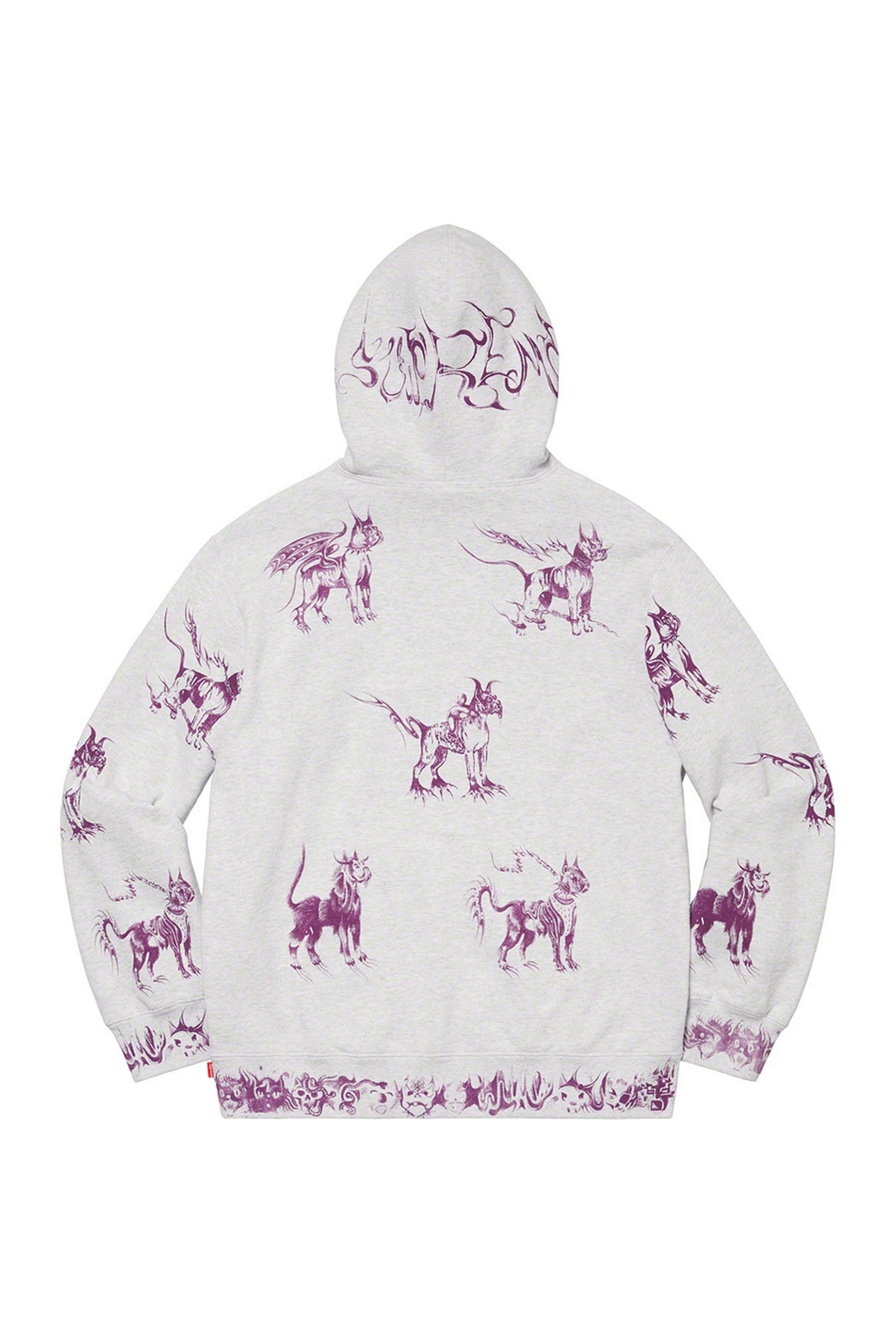 animals hooded sweatshirt supreme