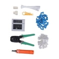thumbnail image 2 of Kit De Herramientas Ticfox De Reparación De Red 45# Alicates De Cable De Conector RJ Acero, 2 of 14