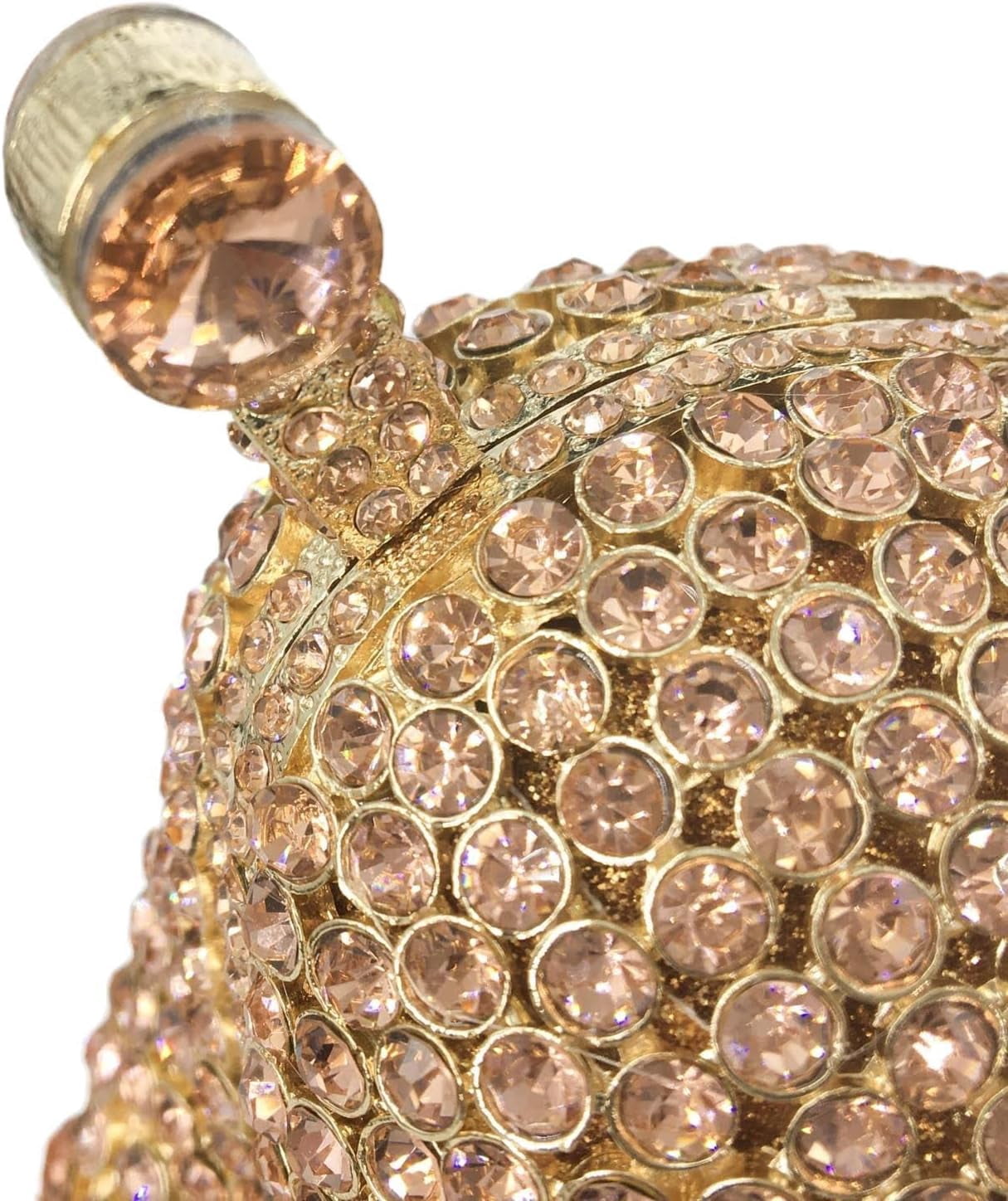 Baguery Luxury Poodle Rhinestone Clutch Purse for Women, Sparkling Crystal Evening Bag Wedding Party Phone-Friendly Animal Purse
