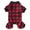 Red, variant on Dog Christmas Pajamas for Small Medium Dogs - Cute Plaid Christmas Dog Pajama, Buffalo Red Black Plaid Puppy Cat Pajamas Onesie PJS for Christmas Holiday