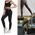 thumbnail image 4 of Pantalones Cortos de Yoga Qarigey Ajustados de Cintura Alta Fitness Gris Oscuro METRO, 4 of 6