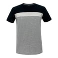 thumbnail image 1 of Playera George Talla CH Manga Corta con 3 Bloques Gris Blanco y Verde Oscuro, 1 of 4