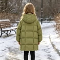 thumbnail image 5 of Xdegoge Girls Long Puffer Coat Hooded Quilted Thick Winter Warm Jacket with Buttons and Pockets for Kids Outdoor Snow Heavyweight Outerwear, 5 of 6