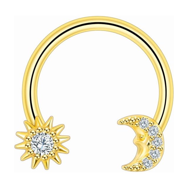Joyería Para Septo Con Diseño De Estrella - Nasales De Acero
