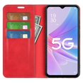 thumbnail image 2 of Compatible With Oppo A58 5g Full Protection Phone Case Pu Leather Magnetic Auto-absorbed Skin-touch Feeling Flip Wallet Cover Stand_Gift Of G, 2 of 5