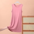 thumbnail image 3 of HomeGardon,Nightgowns for Women Sleepwear,Womens Sleeveless Skirt Summer Thin Loose Dress Casual Solid Color Home Nightgown,XL-XXXXXL, 3 of 4
