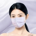 thumbnail image 3 of Face Masks 10 PCS - 3-Ply Disposable Face Masks for Adults, Breathable Protection with Soft Ear Loops, Individually Wrapped, Lightweight Dust Protection, 3 of 8
