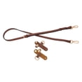thumbnail image 3 of MERIGLARE Purse Strap Classic Adjustable Length Replacement Cross Body Strap for Briefcase Brown Golden Buckle, 3 of 9