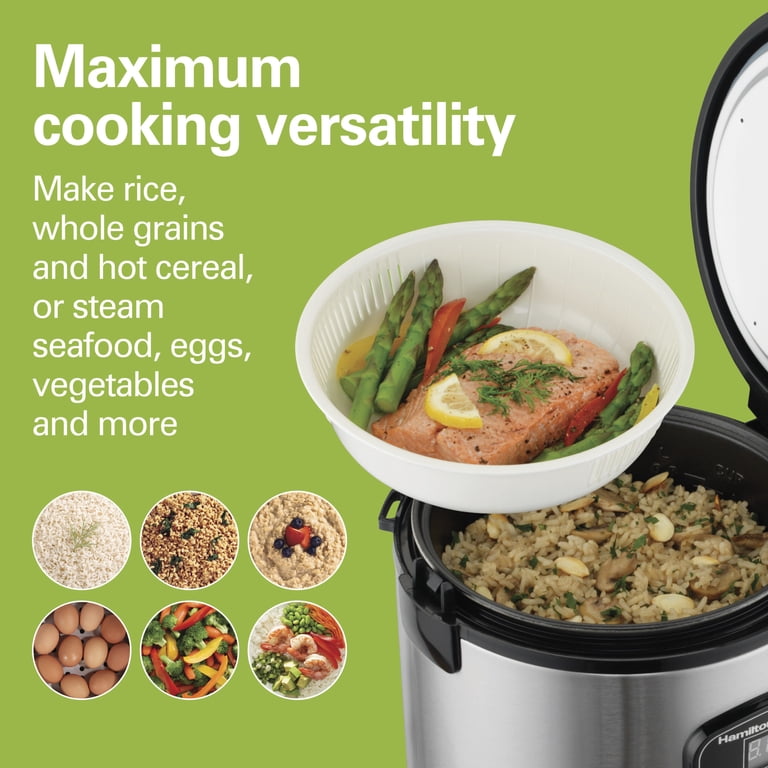 Hamilton Beach 8-Cup Rice Cooker & Food Steamer photo 3