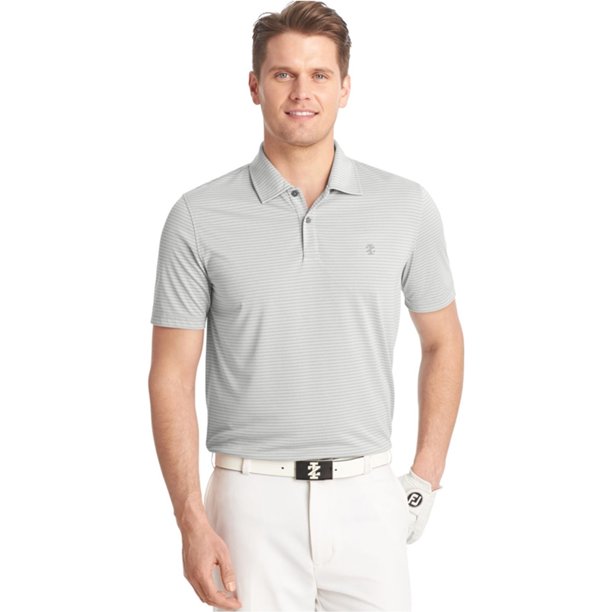 IZOD Island Time Heather - Polo de rugby para hombre, color gris, XXL IZOD polo, rugbi