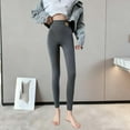 thumbnail image 1 of Batas de poliéster para mujer, de moda, de color liso, cálidas, regulares, cómodas, informales, gruesas y con leggings., 1 of 4