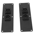 thumbnail image 4 of Placa De Conector De Altavoz De Metal, Placa De Conector Dual De Altavoz Conectores De 2 Cañones De Servicio Pesado Fácil Para Altavoz De 6 A 18 Pulgadas, 4 of 8