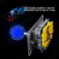 thumbnail image 2 of LANFENG LED Colorful Illuminated Joystick, Arcade Games DIY Kit Long Handle Joystick for Arcade Gaming Cabinet Button Kit, 2 of 9