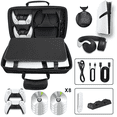 thumbnail image 2 of Hard Shell Handheld/Shoulder Tote Case for PlayStation 5 Pro with Complete Accessories Storage, 2 of 10