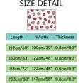 thumbnail image 3 of Crawling Indoor Carpet Play Mat Red and White Strawberry for Living Room Bedroom Educational Nursery Floor Mat Area Rugs 60x39inch Carpet Runner, 3 of 6