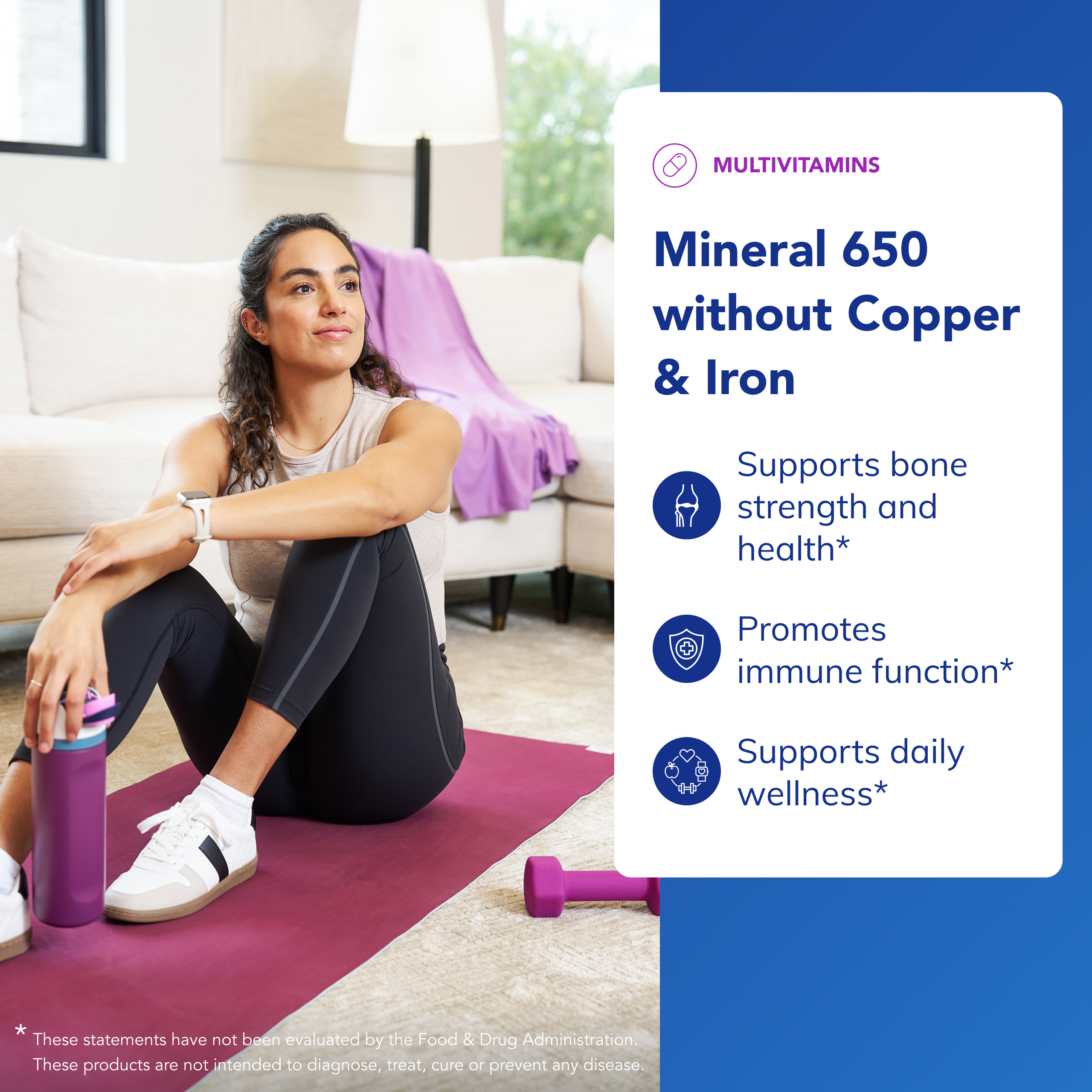 Pure Encapsulations Mineral 650 without Copper & Iron | Hypoallergenic Combination of Balanced Chelated|Minerals | 180 Capsules
