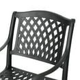 thumbnail image 3 of Noble House Cayman 7 Piece Aluminum Patio Dining Set in Black Sand, 3 of 11