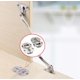 thumbnail image 5 of Bisagra WANLIAN oculta ajustable de 90° para puerta de gabinete, 5 of 9