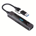 thumbnail image 4 of JUNWELL USB 3.0 To Ethernet Adapter  5 In 1 Multi-port Hub With Gigabit RJ45 And Type-C Power Port  LAN Network Adapter Compatible With Laptop PC For MacBook Mac Mini Surface XPS For Wind, 4 of 7