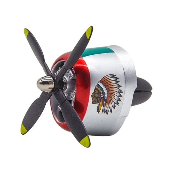 Warplane Themed Car Vent Clip On Air Purifier With Turning Rotor For Balanced Scent Distribution