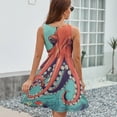 thumbnail image 6 of Octopus Art Dress Fashion Beach Long Dresses Female Party Printed Sundress, 6 of 7