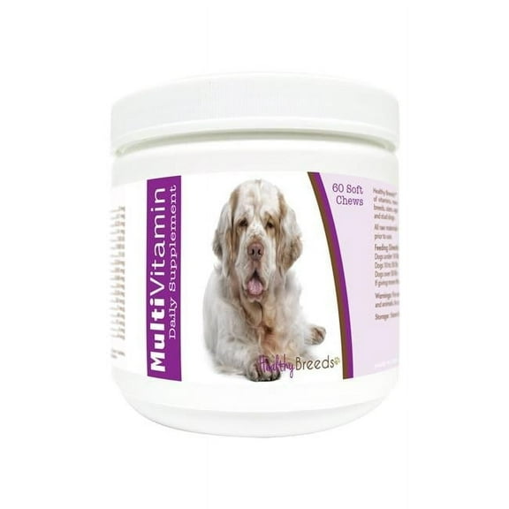 Healthy Breeds 840235182405 Clumber Spaniel Multi-Vitamin Soft Chews - 60 Count