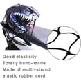 thumbnail image 2 of Paquete de 2 redes para casco de motocicleta, 30x30cm, red elástica para motocicleta, cubierta de carga para bicicleta, ganchos para MTB, cuerdas elásticas retráctiles, 2 of 5