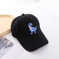 thumbnail image 2 of Huowey Kids Sun Hats Kids Baseball Cap Summer Sun Hat For Boys Girls Toddler Adjustable Dinosaur Embroidery Casual Outdoor Sports Hat Sun Caps,Black,One Size, 2 of 4