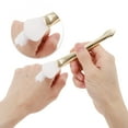 thumbnail image 3 of Unique Bargains 1 Pc Smooth Fan-shaped Facial Mask Brush Gold Tone, 3 of 5
