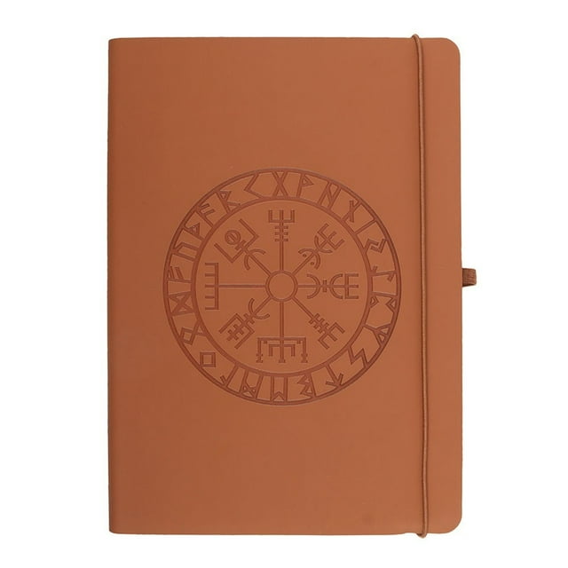 Something Different Viking Compass Faux Leather A5 Notebook & Pen
