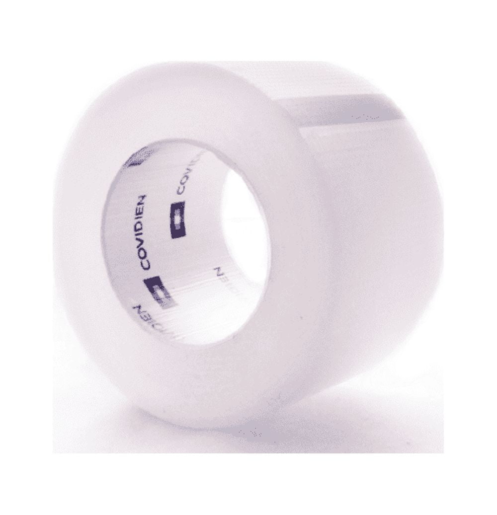 Curity Medical Tape Plastic 1 Inch X 10 Yard Transparent NonSterile, 8534C - Pack of 12