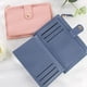 thumbnail image 5 of Mini tarjetero de piel sintética para hombre y mujer, cartera con 6 tarjeteros, bolsa para dinero (rosa y azul), 2 uds. ER, 5 of 5